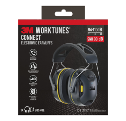 Casque antibruit 3M WorkTunes Connect Bluetooth 94-110 dB noir