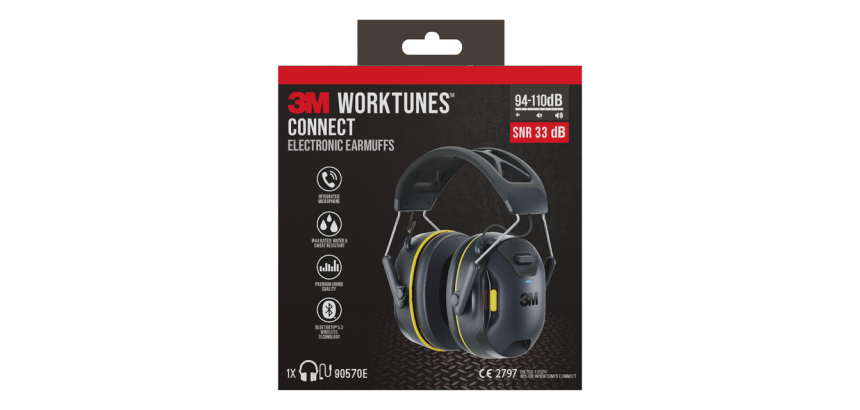 Casque antibruit 3M WorkTunes Connect Bluetooth 94-110 dB noir