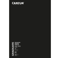 Canson Graduate Zeichenblock A4, 20 Blatt, 140g, Weiß