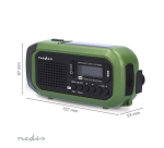 Radio d'urgence Nedis DAB+ FM panneau solaire
