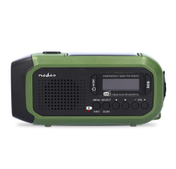 Radio d'urgence Nedis DAB+ FM panneau solaire
