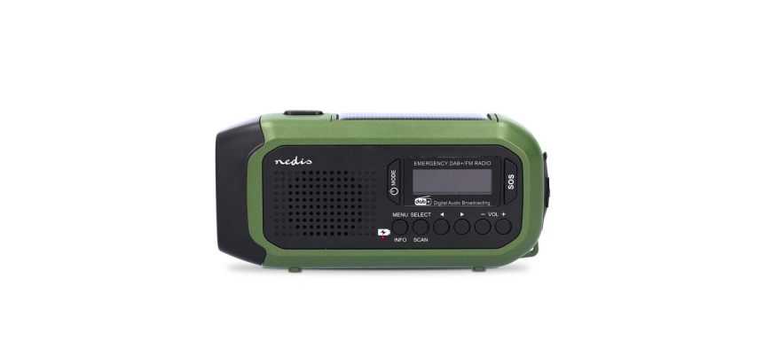 Radio d'urgence Nedis DAB+ FM panneau solaire