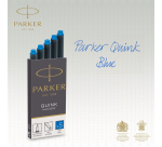 Inktpatroon Parker Quink uitwasbaar blauw blister à 5 stuks