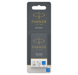 Recharge d'encre Parker Quink lavable bleu blister 5 pièces