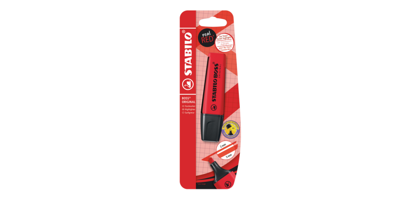 STABILO Boss Highlighter 70/48 red blister 1 piece