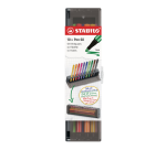 Feutre STABILO PEN 68 Medium Clickset 10 couleurs