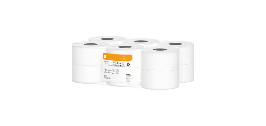 Papier toilette Satino JT1 HiCycle 319310 2 épaisseurs 12x 180m blanc