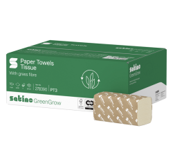 BlackSatino GreenGrow PT30 Hand Towels 275890 V-fold 2-ply 250x230mm white 15x 214 sheets