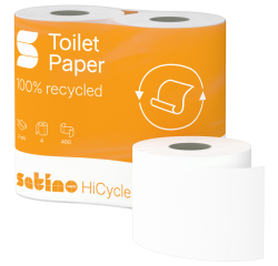 Papier toilette Satino MT1 HiCycle 067890 2 épaisseurs 4x 200 feuilles blanc