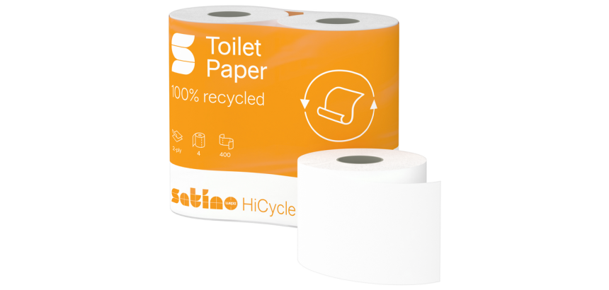 Papier toilette Satino MT1 HiCycle 067890 2 épaisseurs 4x 200 feuilles blanc