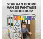 Kartonnen Speelbus Bankers Box Play inkleurbaar