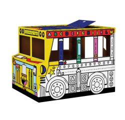 Bus en carton Bankers Box Play à colorier