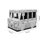 Kartonnen Speelbus Bankers Box Play inkleurbaar