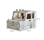 <strong>Dinosaur Truck in Cardboard XL Bankers Box Play to Color</strong>