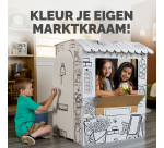 Stand de marché en carton XL Bankers Box Play à colorier
