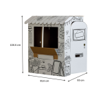 Stand de marché en carton XL Bankers Box Play à colorier