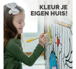 Maisonnette en carton XL Licorne Bankers Box Play à colorier