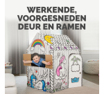 Maisonnette en carton XL Licorne Bankers Box Play à colorier