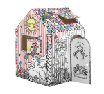 Maisonnette en carton XL Licorne Bankers Box Play à colorier