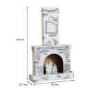 Cheminée en carton XL Bankers Box Play à colorier