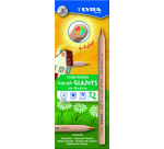 Crayon de couleur LYRA Colors Giants Nature 4 couleurs set 12 pièces