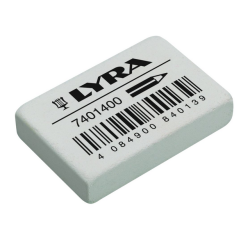 Gum LYRA India Rubber doos à 40 stuks wit