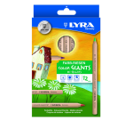 Crayon de couleur LYRA Colors Giants Nature set 12 couleurs
