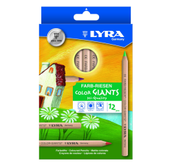 Crayon de couleur LYRA Colors Giants Nature set 12 couleurs