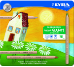 LYRA Farbiger Riesen Nature Farbstift, 18 Farben Box