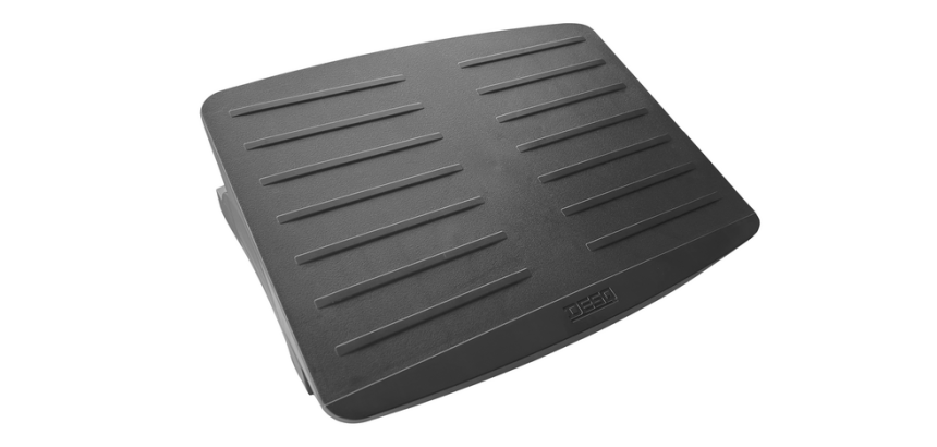 Black adjustable footrest Desq