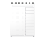 Bloc-notes Task Manager journalier A5 70 feuilles bleu