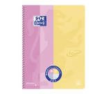 Collegeblok Oxford Touch duo A4+lijn/ruit 5mm 160 pagina's