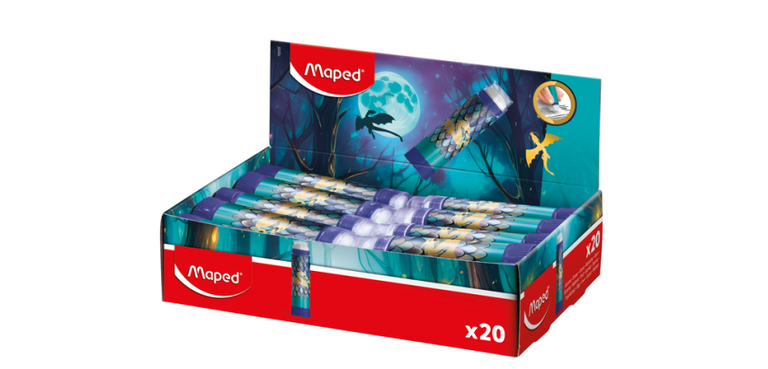 Maped Dragon Eraser Display 20 Blue Colors