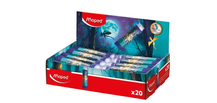 Gum Maped Dragon display à 20 kleuren blauw