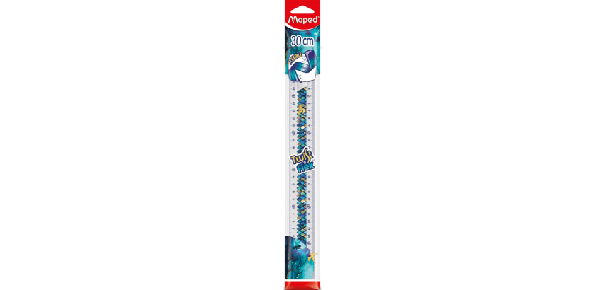 Maped Twist'n Flex Dragon 30cm Blue Ruler
