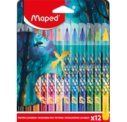 Viltstift Maped Dragon set à 12 kleuren