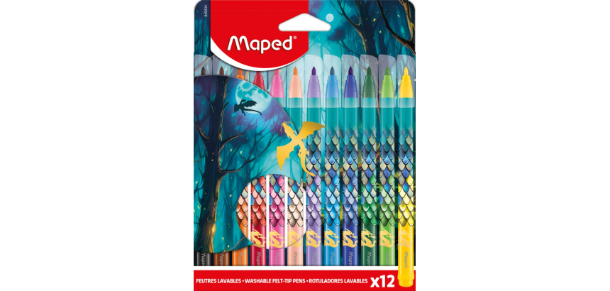 Feutre Maped Dragon set 12 couleurs