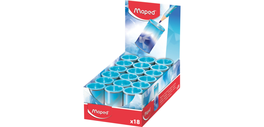 Taille-crayon Maped Arctic Vibes 1 trou présentoir 18 pièces bleu