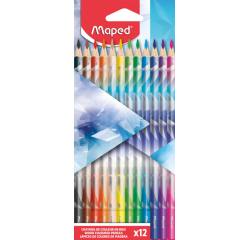Crayon de couleur Maped Arctic Vibes lot 12 couleurs