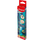 Potlood Maped Dragon HB met gum assorti 12 stuks
