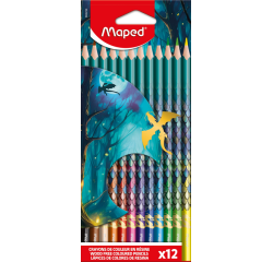 Crayon de couleur Maped Dragon lot 12 couleurs