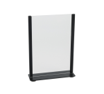 Kaarthouder Europel metaal met acryl bord A5 zwart