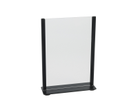 Europel A5 metal poster holder with black acrylic edge