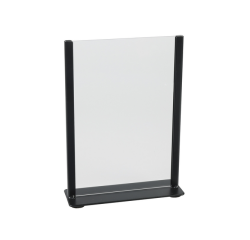 Kaarthouder Europel metaal met acryl bord A5 zwart