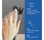 Laptoplamp ACT Clip-on led dimbaar USB