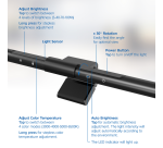 Monitorlamp ACT led dimbaar USB
