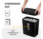 Papiervernietiger Fellowes P-42C snippers 4x34mm