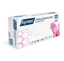 Gant Hynex nitrile M rose 3,5g 100 pièces