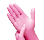 Handschoen Hynex nitril M roze 3.5gr 100 stuks
