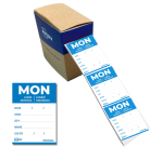 Etiket Avery HACCP maandag-blauw 40x56mm 500 stuks